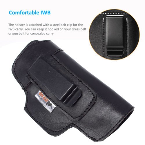 Concealed IWB Leather With Clip Gun Holster Gunholster