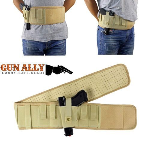 GunAlly Belly Band Holster for Concealed Carry,Hidden Carry IWB Gun