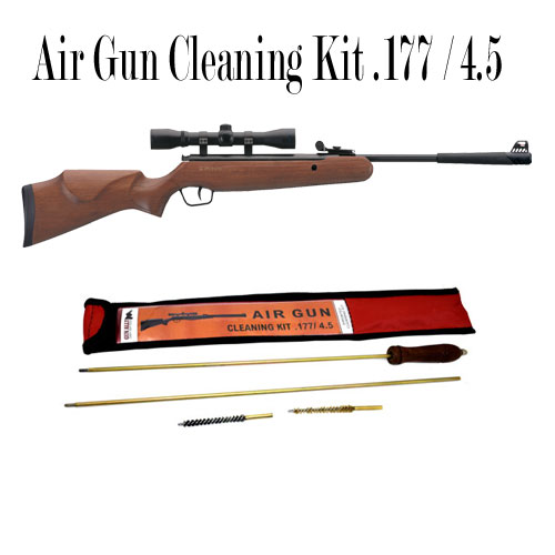 GunAlly Airgun Rifle Cleaning Kit .177/4.5 Gun Cleaning Kit Rod - Gunholster
