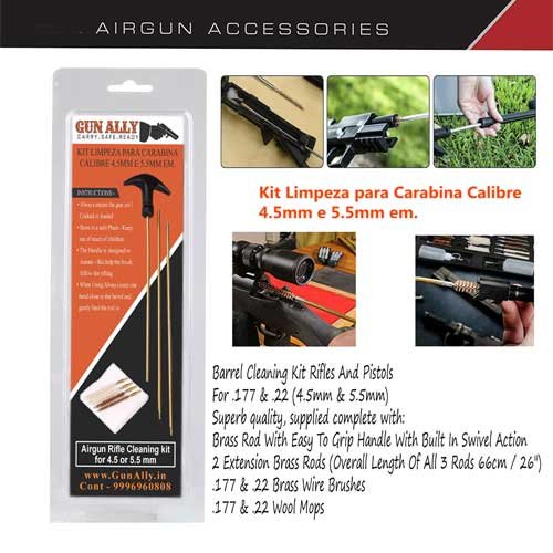 GunAlly Air Rifle/Pistol Airgun Barrel Cleaning Kit .177 & .22