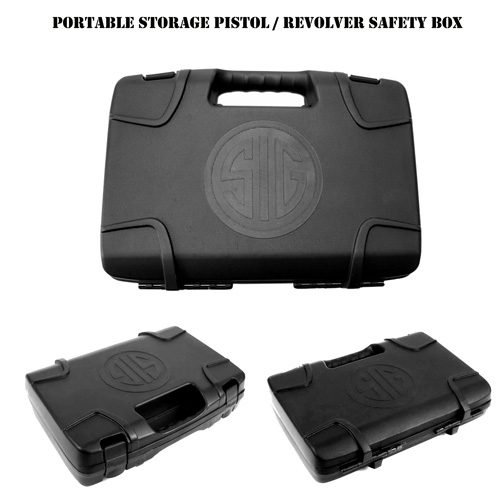 Handgun Storage Box Pistol Revolver Carry Case for Safe & Secure Transport Gunholster