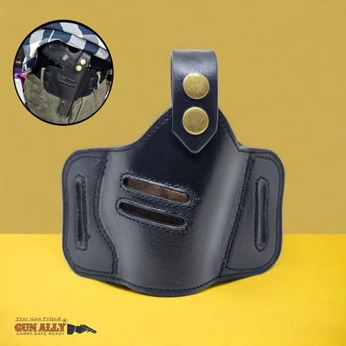 GunAlly OWB Heavi Leather Gun Holster for 1911/TT30/9mm Model Pistols
