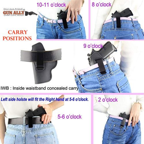 GunAlly Universal Small or Big IWB 1911, MSD Champion Gun Holster